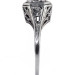 012bbr | Antique Filigree Ring | for a .42ct. to .52ct. round stone | Organic Natural Look