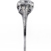 013bbr | Antique Filigree Ring | for a .42ct. to .52ct. round stone | Wheel-like Pattern