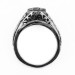 045bbr | Antique Filigree Ring | for a .75ct. to .85ct. round stone | Beautiful Flowers