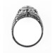 062bbr | Antique Filigree Ring | for a .75ct. to .85ct. round stone | Naturalistic