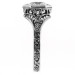 101bbr | Antique Filigree Ring | for a .90ct to 1.10ct round stone | Hexagonal Flowers