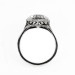 h001bbr | Antique Filigree Ring | for a 2.95ct to 3.03ct heart stone | Floral Band