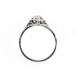 m002bbr | Antique Filigree Ring | for a 1.57ct to 1.67ct marquise stone | Fan Like