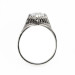m006bbr | Antique Filigree Ring | for a 2.95ct to 3.05ct marquise stone | Scrolls