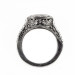 mq004bbr | Antique Filigree Ring | for a .45. to .55ct. marquise stone | Floral Swirls