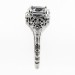 ov043bbr | Antique Filigree Ring | for a 1.8ct. to 1.9ct. oval stone | Baroque-esque