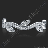 The Lotus Leafy Wedding Band