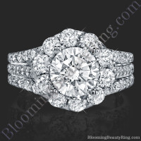The Rising Diamond - Split Halo - Engagement Ring 2