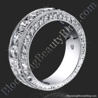 round diamond wedding band