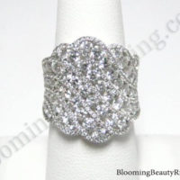 starry nights round diamond white gold fashion ring bbr777