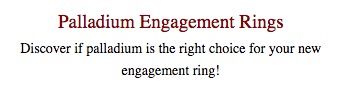Learn about palladium engagement rings