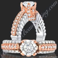 rose gold double ring
