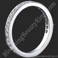1.05 ctw. Round Pave Set 6 Prong Diamond Engagement Ring Set