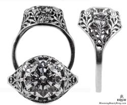 083bbr vintage filigree rings