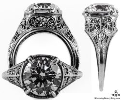 110bbr vintage filigree rings
