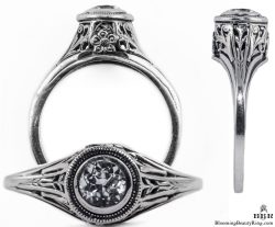 126bbr vintage filigree rings