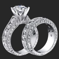 Jewelers Above And Beyond with More Than 4 Carats of Huge Top Quality Round Diamonds