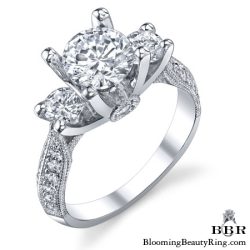 .90 ctw. 14K Gold Diamond Engagement Ring - nrd456-1