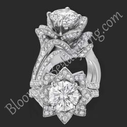 1.78 ctw. Original Large Blooming Beauty Flower Ring – bbr434