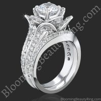 1.67 ctw. Original Small Blooming Beauty Flower Ring Set