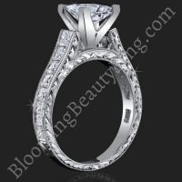 Stacked Diamonds Classical Square Cathedral for Any Size or Any Shape Center Mount