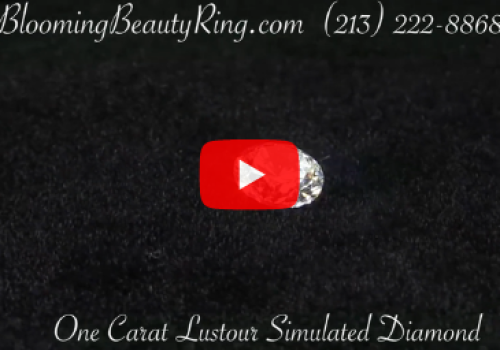 One Carat Round Lustour Simulated Diamond Gemstone