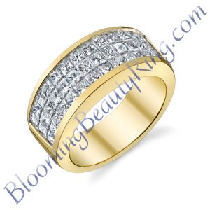 VWR-534 |Channel Set Vintage Wedding Ring