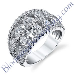 VWR-621 | Round Double Graduate Vintage Wedding Ring