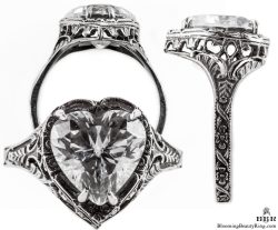h001bbr vintage filigree rings