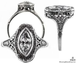 mq003bbr antique filigree engagement rings
