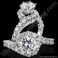 Perfectly Designed Twist and Loop Setting with Endless Diamonds and 6 Secure Prongs