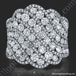 Starry Nights Round Diamond and White Gold Fashion Ring